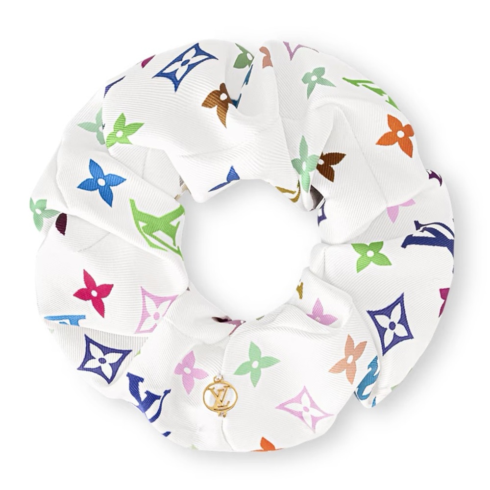Louis Vuitton x Takashi Murakami Silk Scrunchie